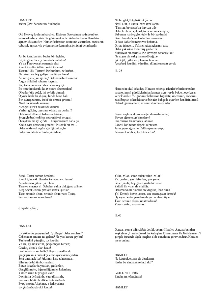 William Shakespeare - Hamlet | PDF