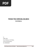 Web Technologies Notes