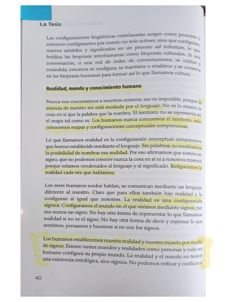 Lectura 6 Realidad Mundo y Conocimiento Humano | PDF