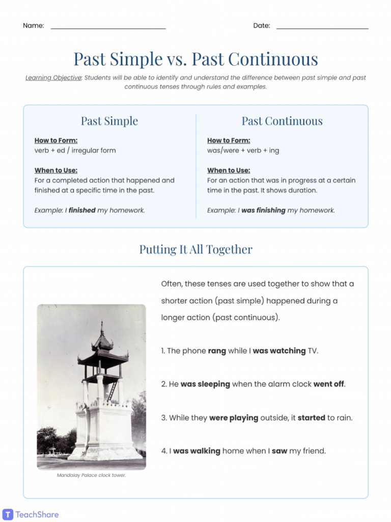 Understanding Past Tenses | PDF