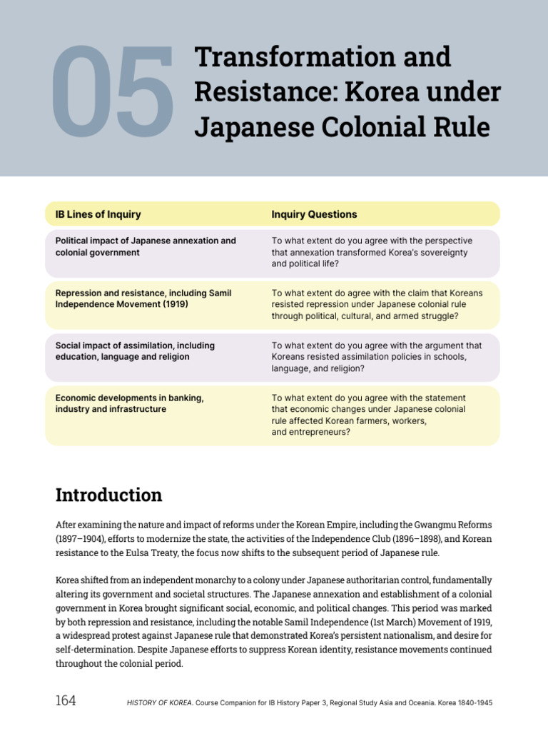 Unit 5 Korea | PDF | Korea Under Japanese Rule | Korea