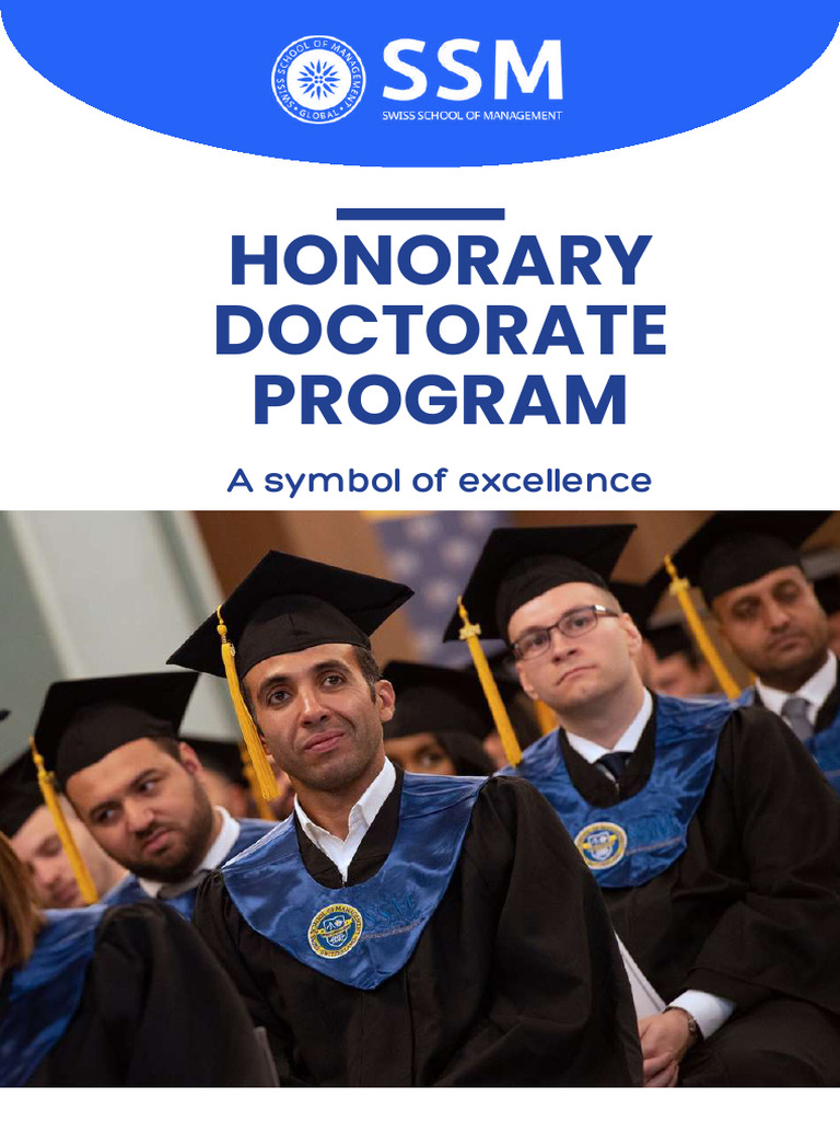 SSM Brochure - Honorary - Doctorate - Program - Compressed | PDF ...
