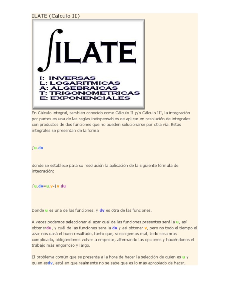Metodo de ILATE (MATEMATICAS)