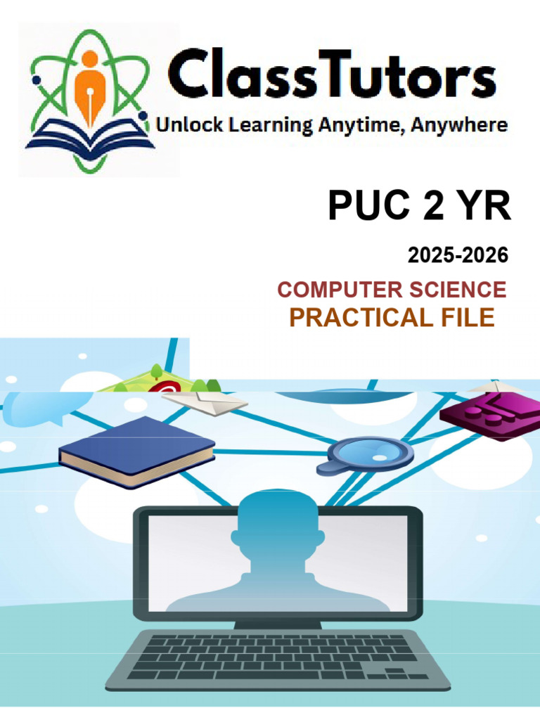 PUC 2 Yr Practical File 2025 -2026 | PDF | Data Management | Sql