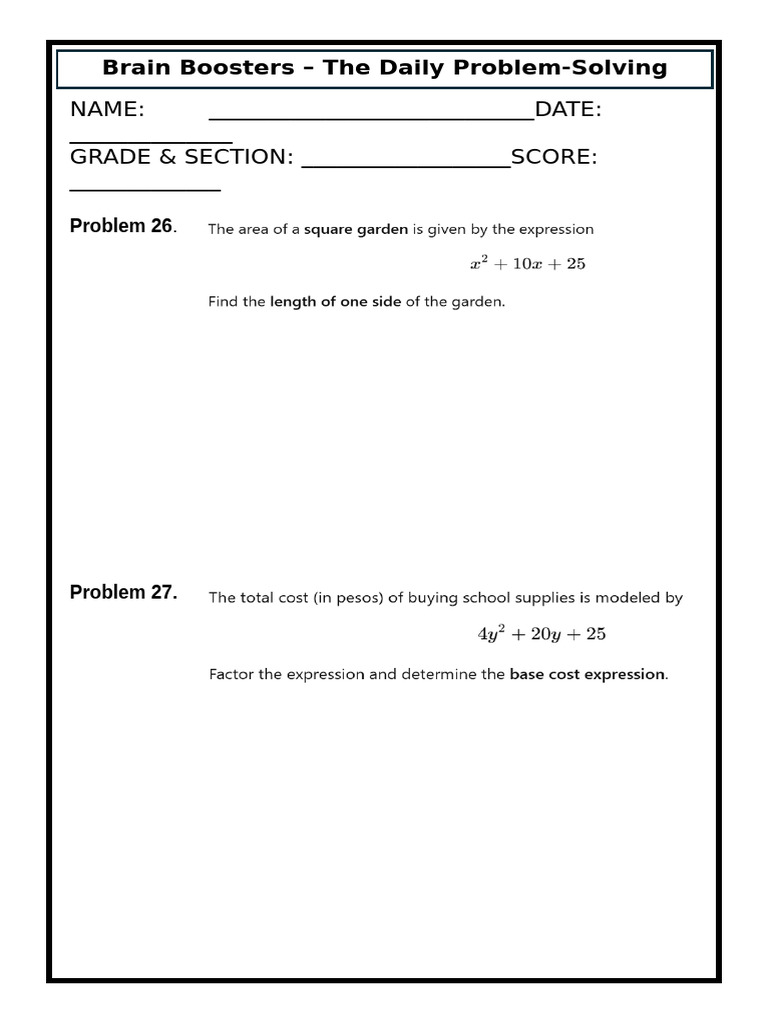 Brain Booster 4 | PDF