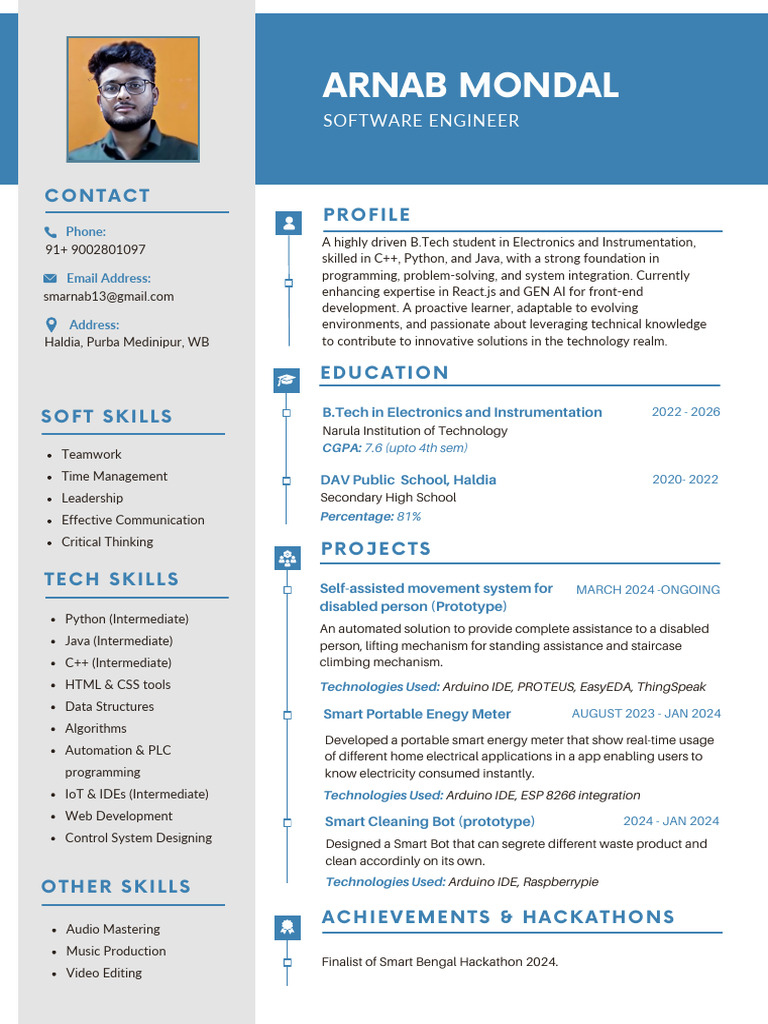 CV Arnab | PDF | Computing | Information Technology