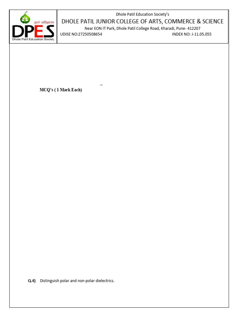 Assig. Electrostatics | PDF | Capacitor | Capacitance