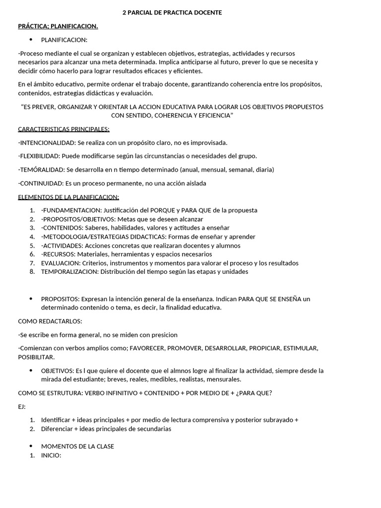 2 Parcial de Practica Docente | PDF | Evaluación | Enseñando