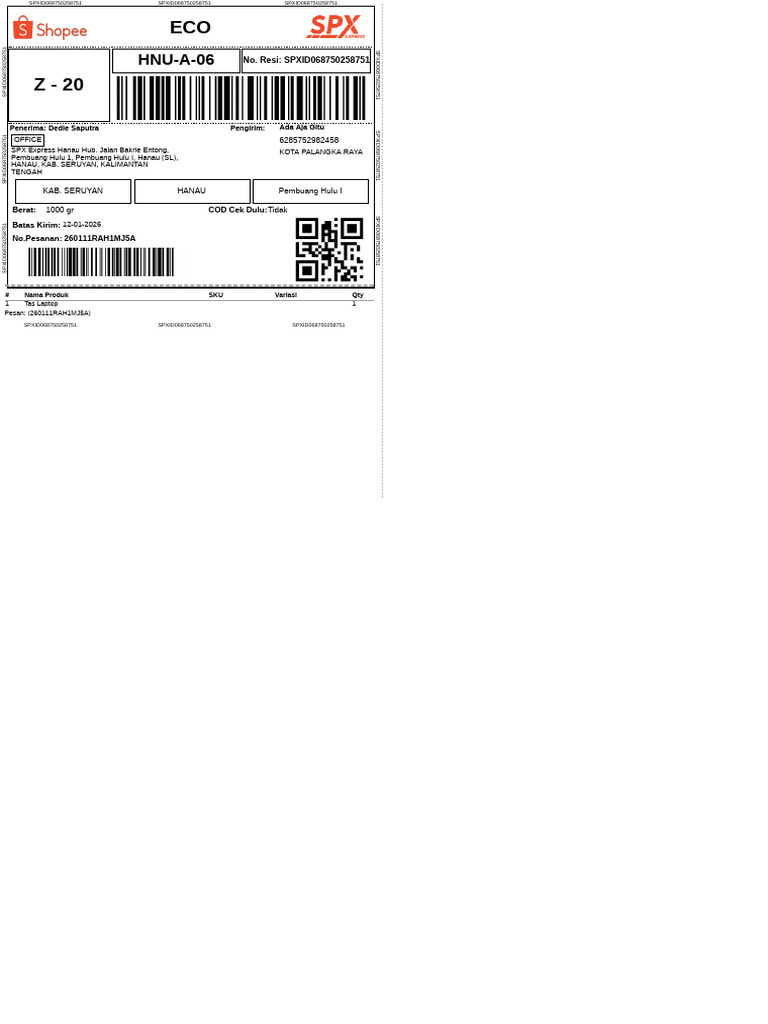 Label Pengiriman | PDF