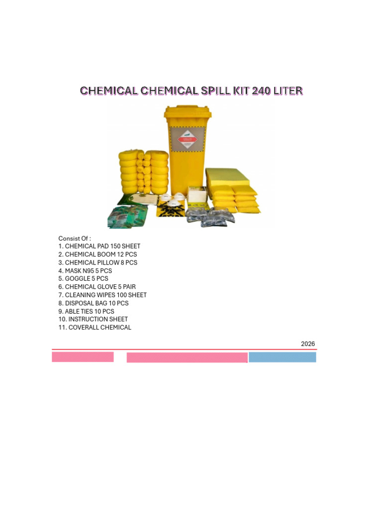 Chemical Spill Kit 240 2026 | PDF