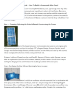 Building a Solar Panels