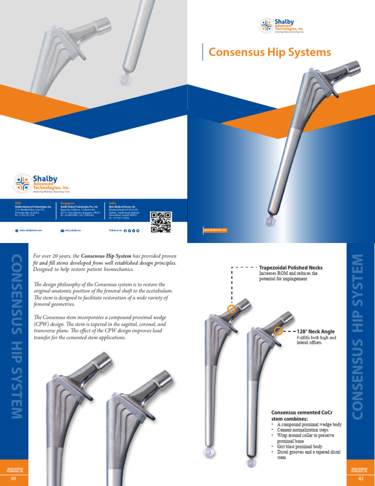 Product-Brochure_Consensus-Hip-System | PDF | Hip | Human Anatomy