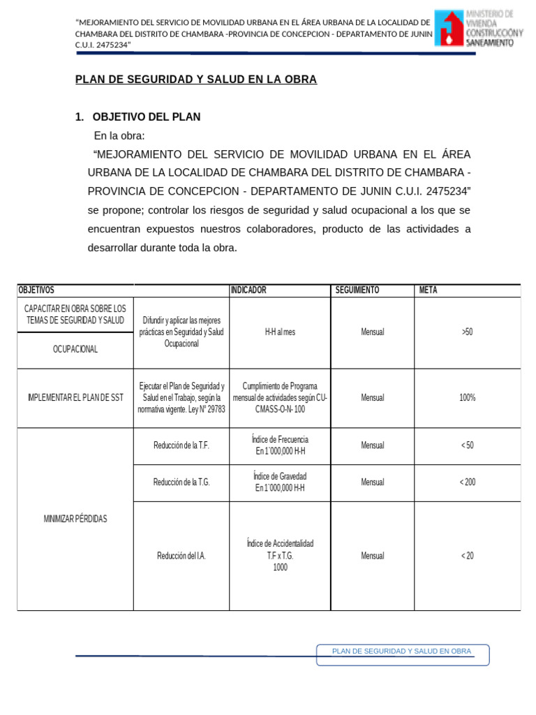 IV.6.1. Plan de Seguridad y Salud en Obra | PDF