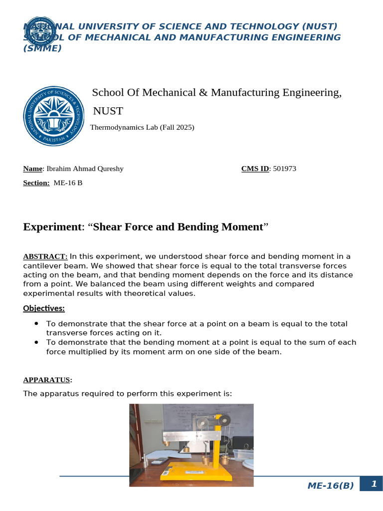 Lab Report 2 Mom | PDF | Bending | Beam (Structure)