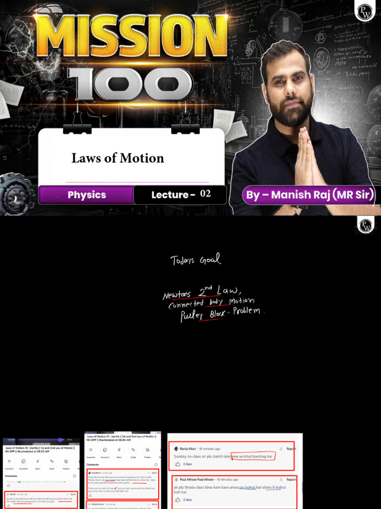 Laws of Motion 02 Class Notes (4) | PDF
