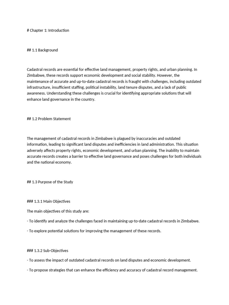 Chapter 1 proposal | PDF | Methodology | Qualitative Research