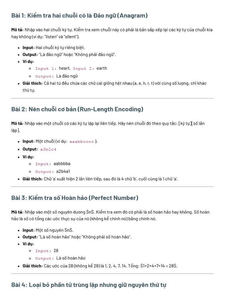 Bài Python cơ bản 1 | PDF