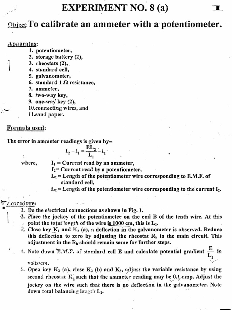 Calibration Of Ammeter Tools Manufactured Goods