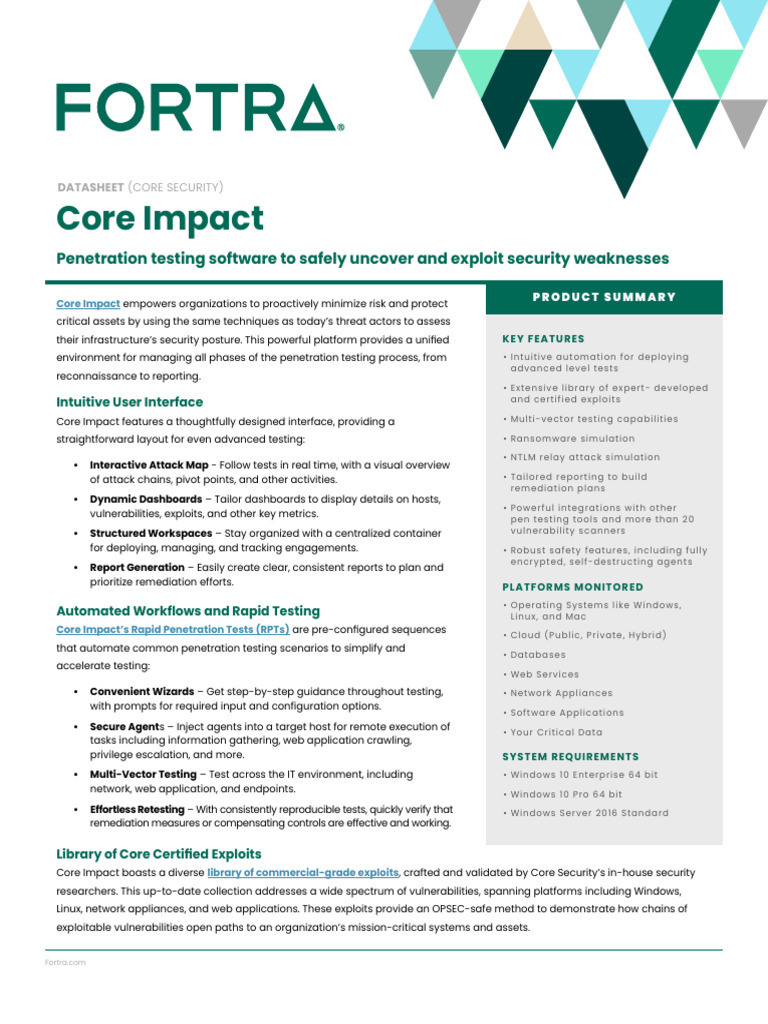Fta Cs Core Impact Ds | PDF | Phishing | Security Technology