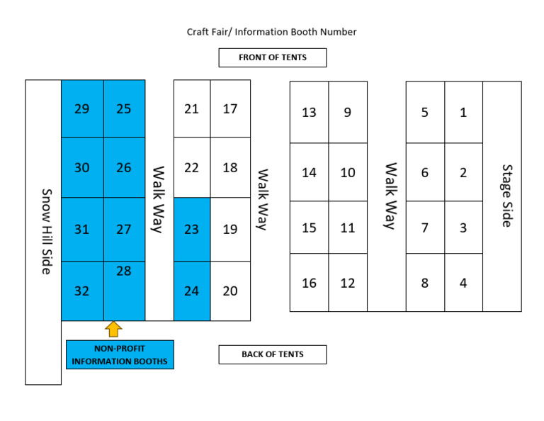 Booth Layout and Numbers 2025 | PDF