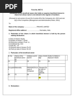 Shareholder and Beneficial Owner Form 20 | PDF | Law