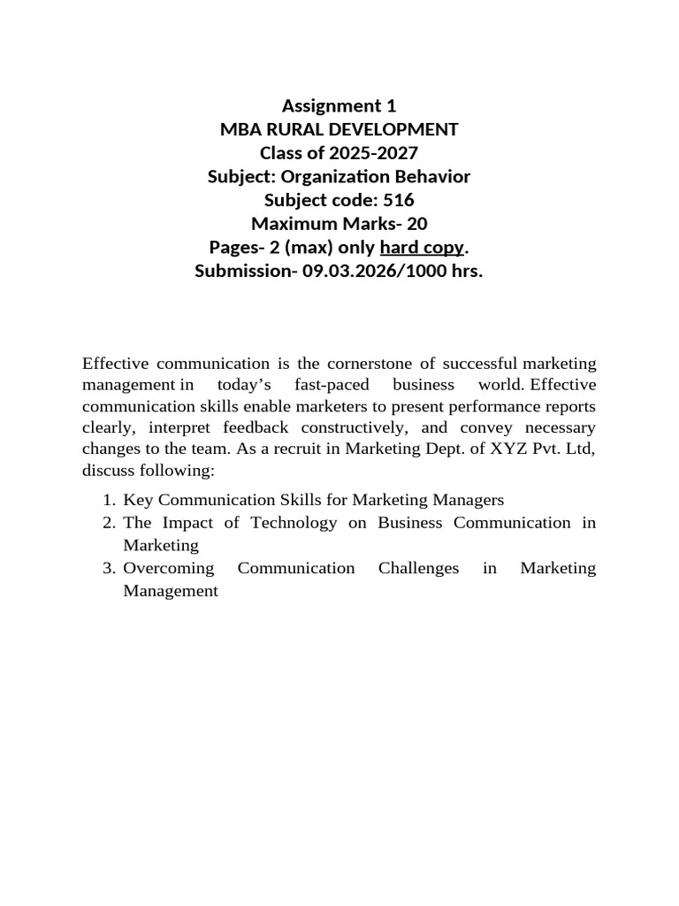 Assignment | PDF