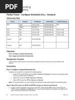 Configure Extended IPv4 ACLs: Scenario 2 | PDF | Internet Protocols ...