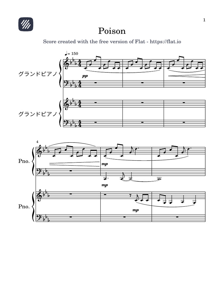 Poison 2pno | PDF