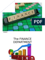 Finance Department Dept.