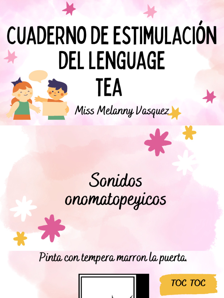 Cuaderno de Estimulacion de Lenguaje TEA | PDF