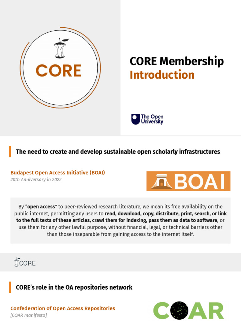 Core Membership Introduction | PDF