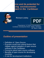 Open Source and Its Potential For Advancing Socioeconomic Development in The Caribbean