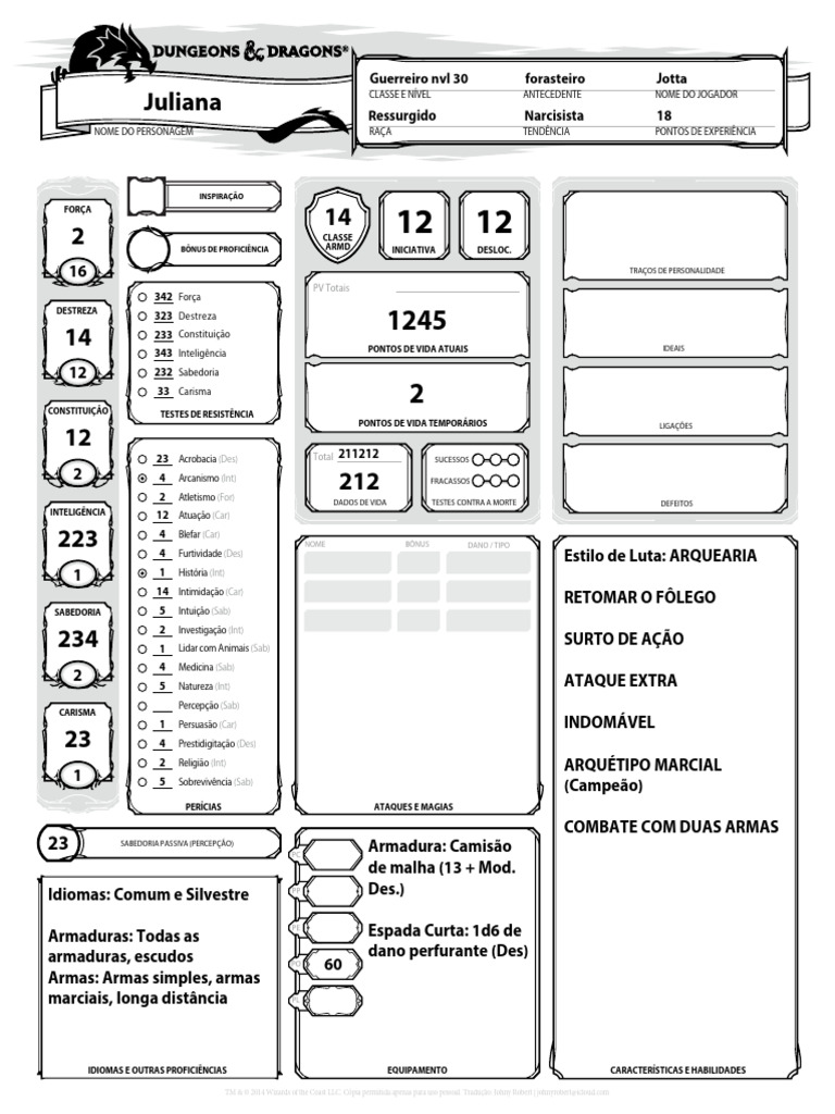 Ficha Alberto | PDF