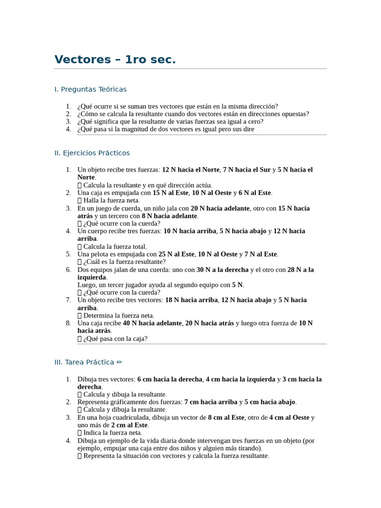 Vector 1ro Sec | PDF