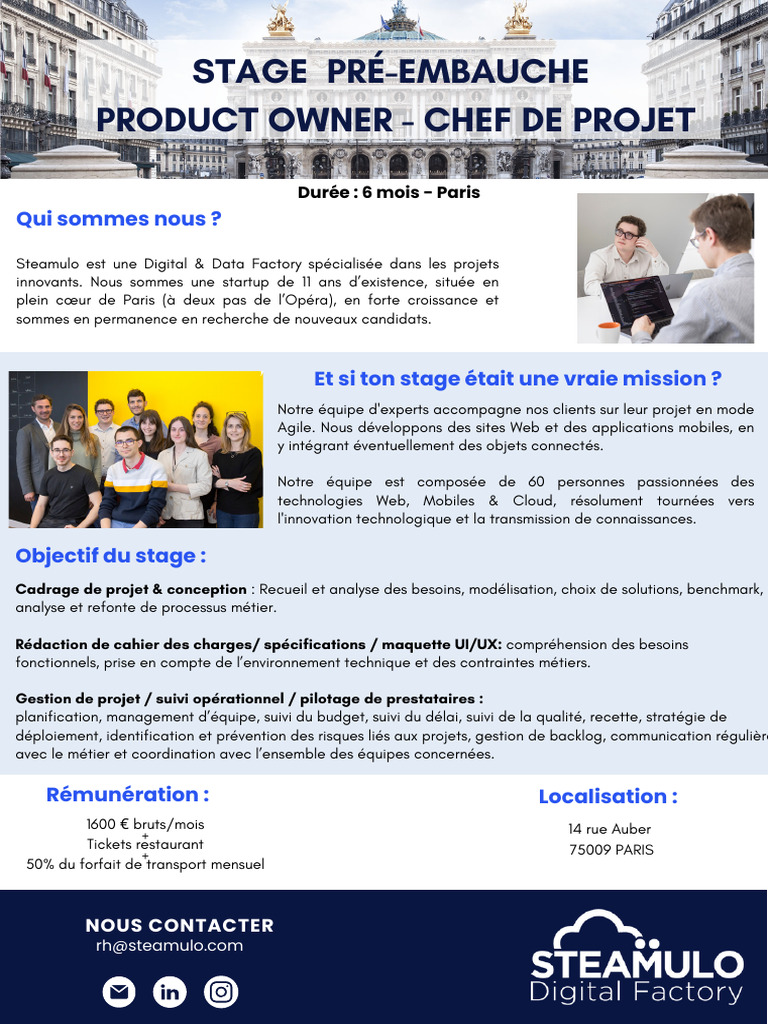 Offre Stage PAris - PO | PDF