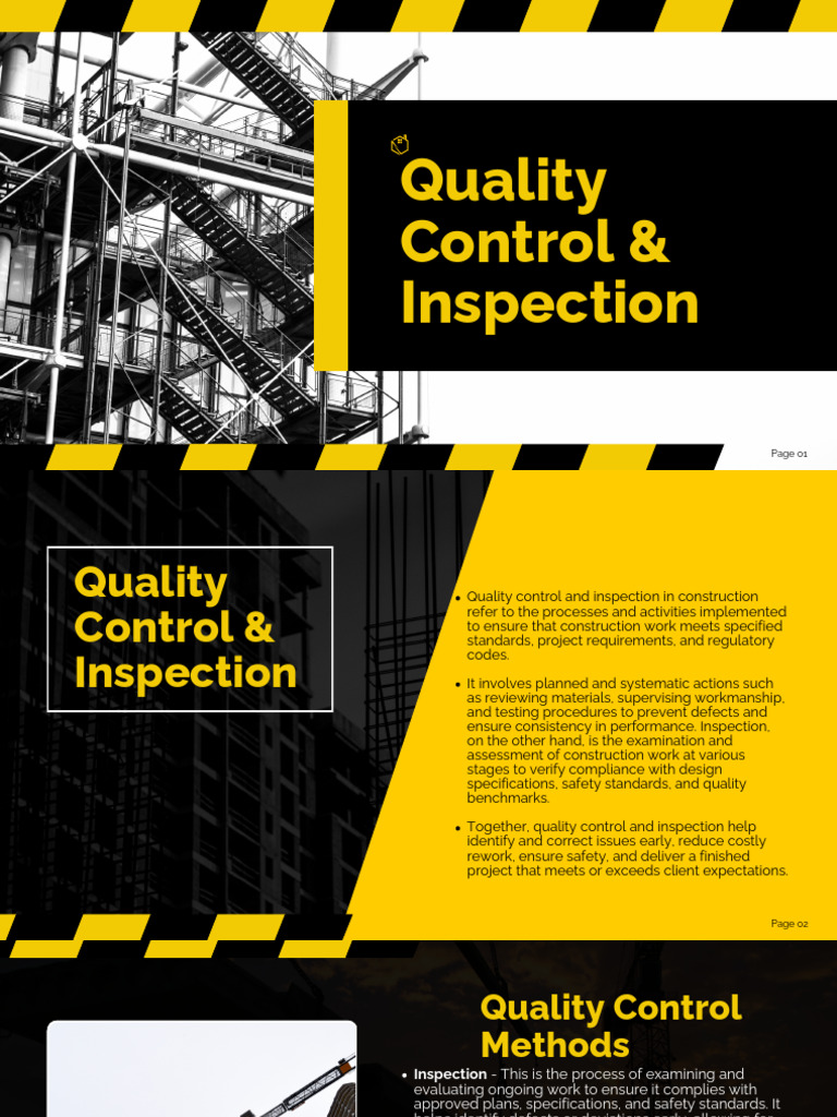 Quality Control and Inspection | PDF | Safety | Specification ...