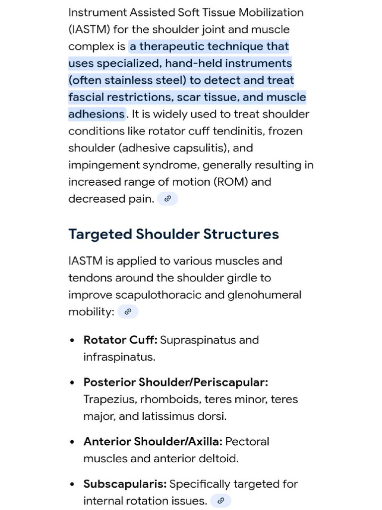 IASTM | PDF