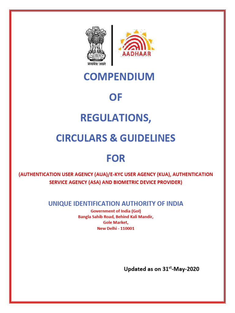 Compendium May 2020 Updated | PDF | Authentication | Biometrics