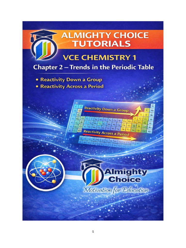 1.2 Trends in Periodic Table | PDF | Periodic Table | Electron ...