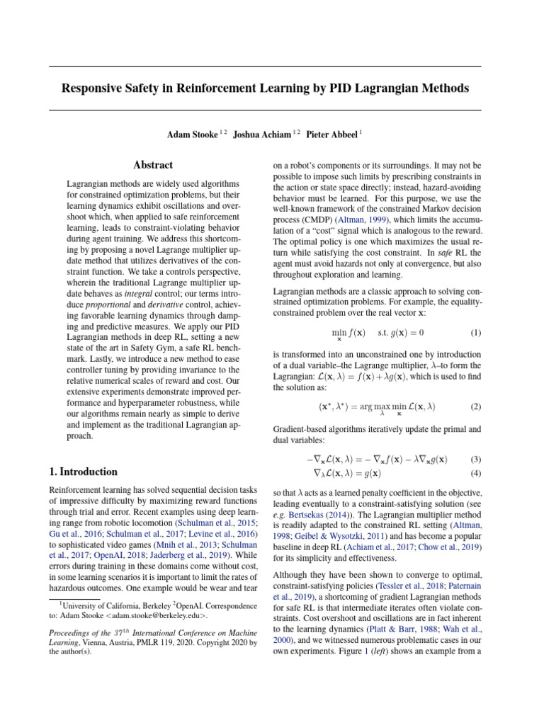 Lagrange Pid | PDF | Mathematical Optimization | Lagrangian Mechanics
