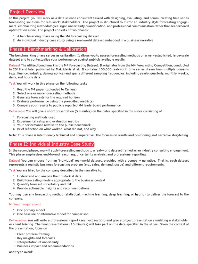 Syllabus Time Series Analysis and Forecasting 2026-3 | PDF ...