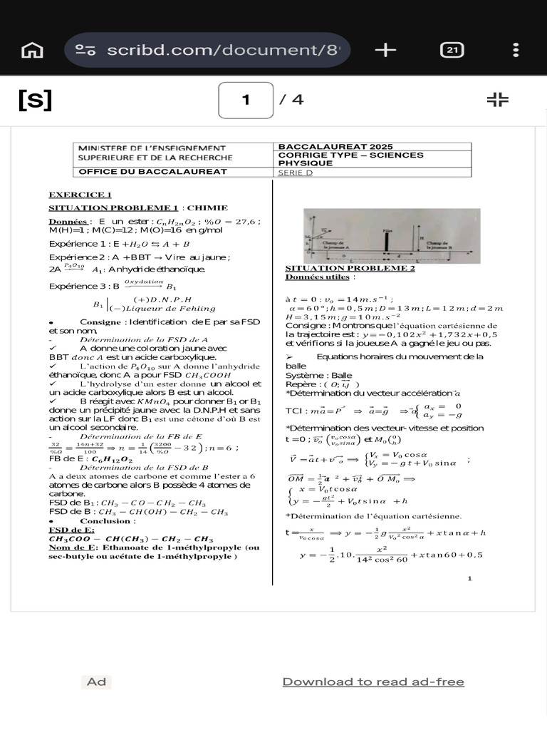 Physique Chimie - 1771486797890 | PDF