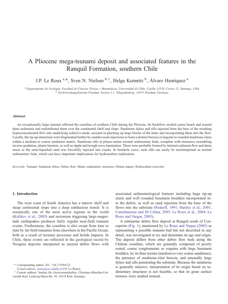 Le Roux_J_P | PDF | Clastic Rock | Sedimentary Rock