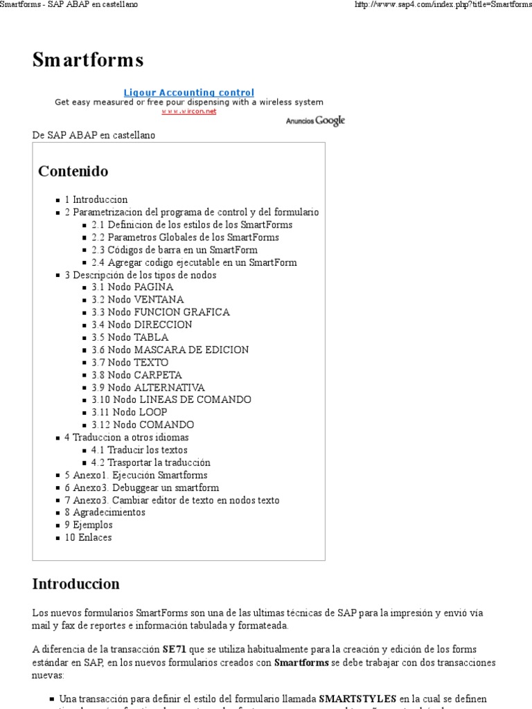 Guía de SmartForms en SAP ABAP | PDF | Comunicación | Informática