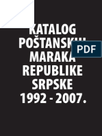 Katalog postanskih maraka [Posta Republike Srpske] marke 1992 2007 [2008]