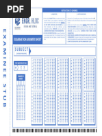 60-Question Answer Sheet Template | PDF