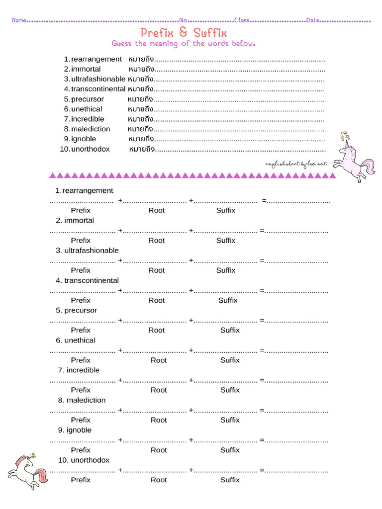 Prefix and Suffix | PDF