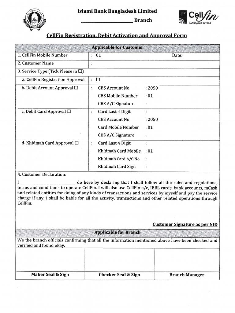Celfin Form | PDF