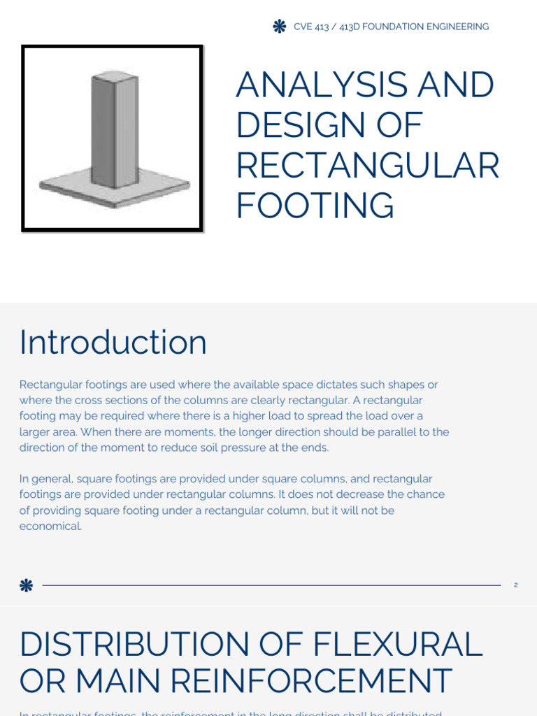 Chapter 7 Rectangular Footing | PDF | Bending | Column