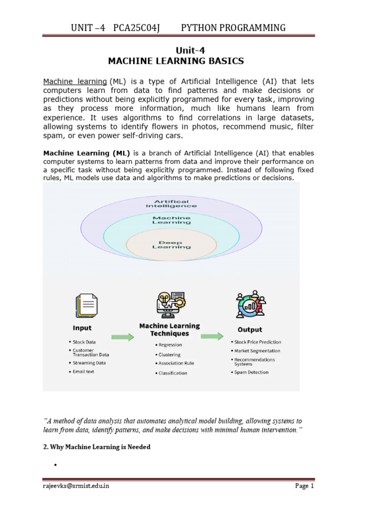 Unit-4_Py | PDF | Machine Learning | Deep Learning